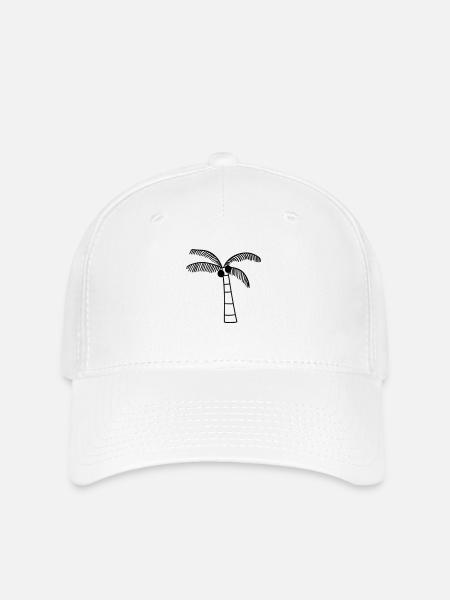 Palme - Flexfit Cap - Weiß