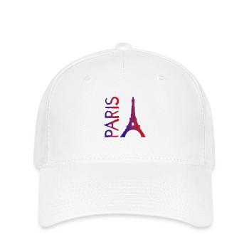 Paris - Flexfit Cap - Weiß - Vorne