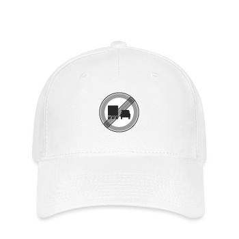 Road Sign truck and car restriction - Flexfit Cap - white - Front