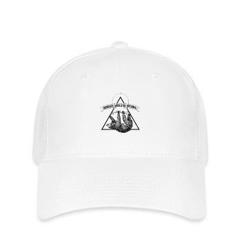 Paresseux Lundi Funny T-Shirt idée - Casquette Flexfit - blanc - Devant