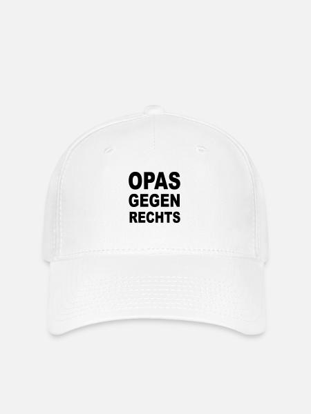 OPAS GEGEN RECHTS - Flexfit Cap - Weiß