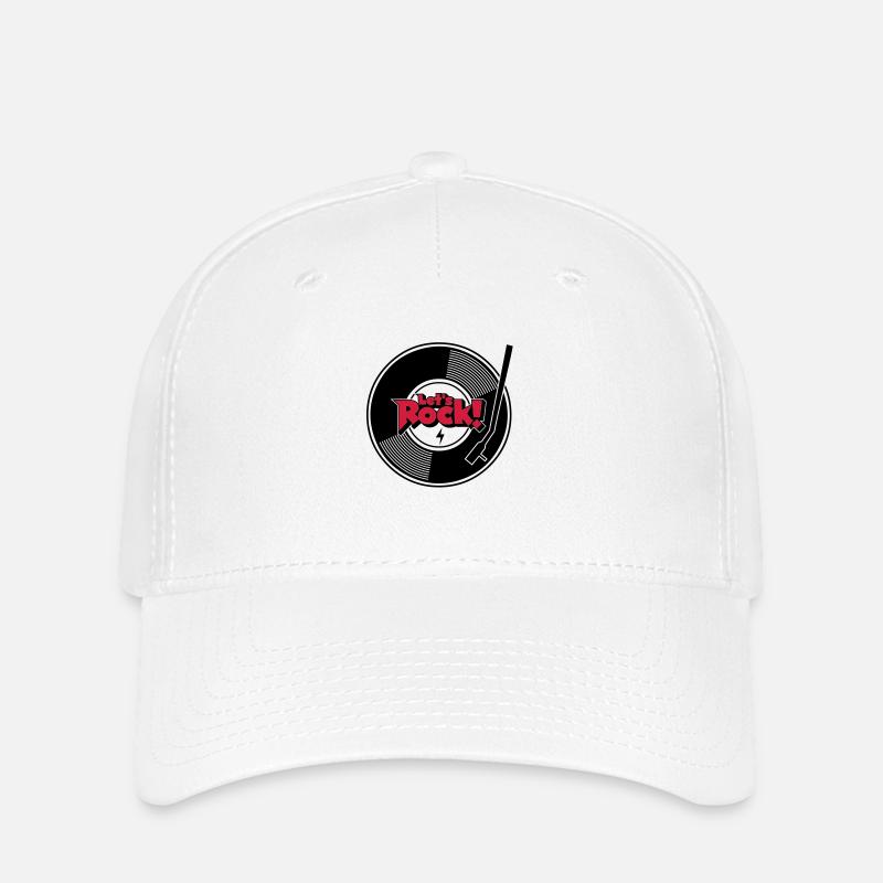 letsrock_wax_01 - Casquette Flexfit - blanc