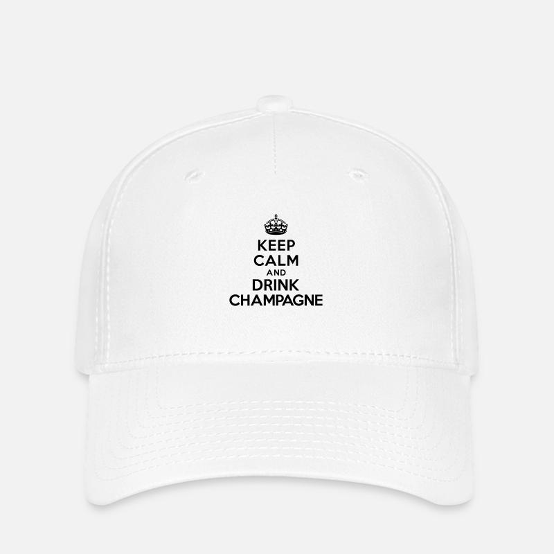 Keep calm and drink - Flexfit Cap - white