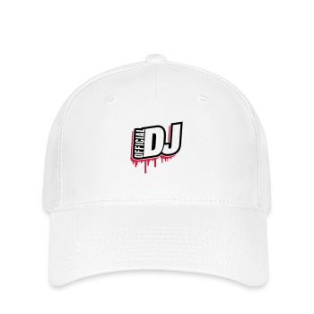 official_dj_fj2 - Casquette Flexfit - blanc - Devant