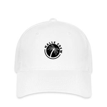 malle crew palme - Flexfit Cap - Weiß - Vorne