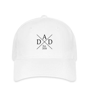 Dad Est. 2024 - Flexfit Cap - Weiß - Vorne