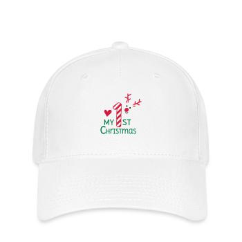 Mon premier Noël - Casquette Flexfit - blanc - Devant