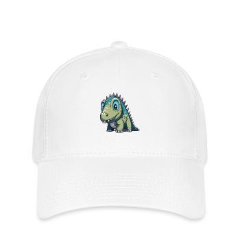 Freundlicher Dino - Flexfit Cap - Weiß - Vorne