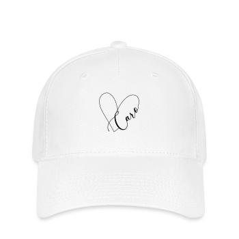 Caro Name Herzlinie - Flexfit Cap - Weiß - Vorne