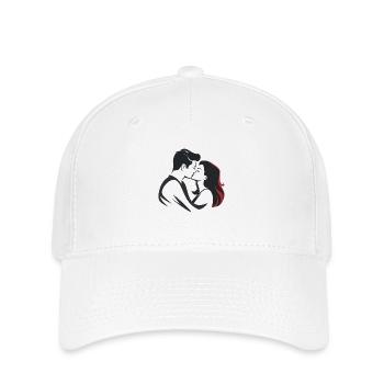 Paire de passionnés - Casquette Flexfit - blanc - Devant