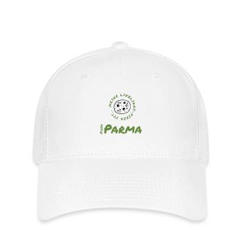 Pizza Parma: Hochgenuss mit Parmaschinken - Flexfit Cap - Weiß - Vorne