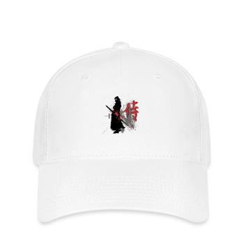 samouraï - Casquette Flexfit - blanc - Devant