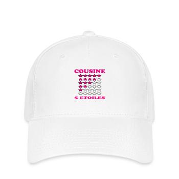 COUSINE 5 ETOILES - Casquette Flexfit - blanc - Devant