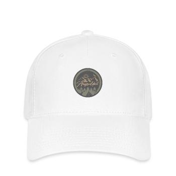 Ausgewildert Logo Olivgrün PNG - Flexfit Cap - Weiß - Vorne