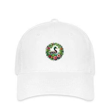 Canard colvert - Casquette Flexfit - blanc - Devant