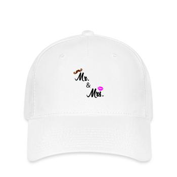 mr and mrs 02 - Flexfit Cap - white - Front