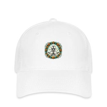 Zen-Modus Skelett - Flexfit Cap - Weiß - Vorne