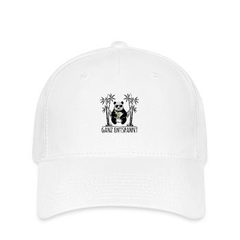 Panda - Ganz entspannt - Flexfit Cap - Weiß - Vorne