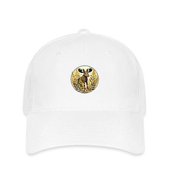 Elch - Flexfit Cap - Weiß - Vorne