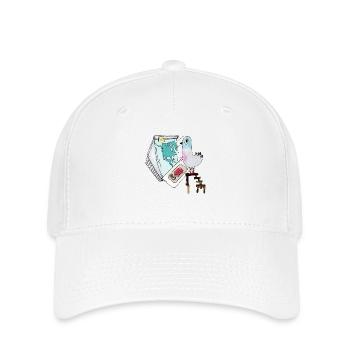Boom Taube Ende der Welt Erstschlag Cartoon - Flexfit Cap - Weiß - Vorne