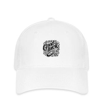Good Luck - Vectorgraphic - Flexfit Cap - Weiß - Vorne