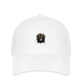 Roi des singes - Casquette Flexfit - blanc - Devant