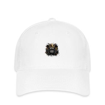 Roi des gorilles - Casquette Flexfit - blanc - Devant