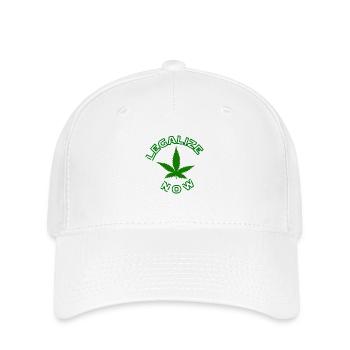 Legalize Now - Flexfit Cap - Weiß - Vorne