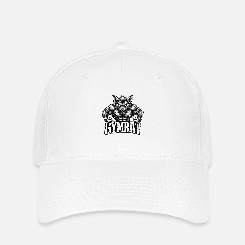 GymRat Intensiv - Flexfit Cap - Weiß
