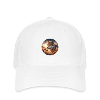 Wolf on the heath - Flexfit Cap - white - Front