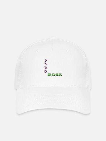 punk punk rock - Flexfit Cap - Weiß