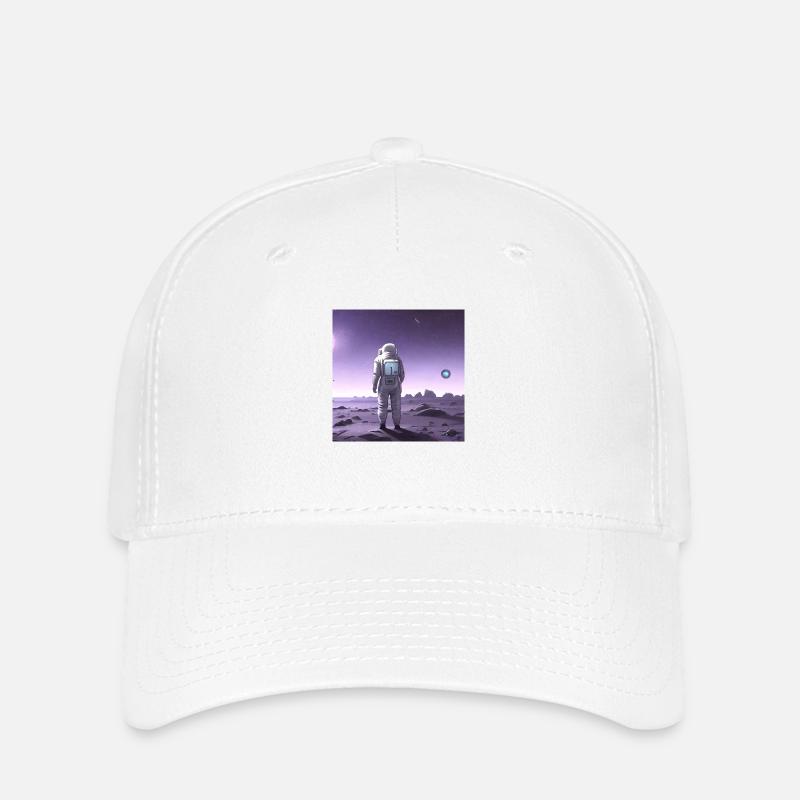 Astronomie Astronaute Lonely Space Universe - Casquette Flexfit - blanc