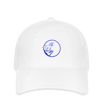 Einhorn Klippe Mond Böse Wütend Schlechte Laune - Flexfit Cap - Weiß - Vorne