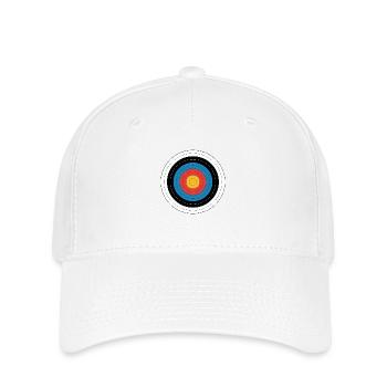 Cible Tir à l’arc Pop Art Graphique - Casquette Flexfit - blanc - Devant