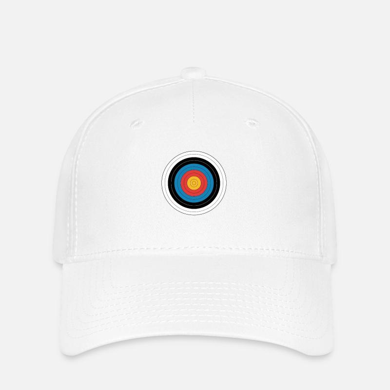 Cible Tir à l’arc Pop Art Graphique - Casquette Flexfit - blanc