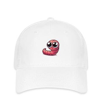 Petit ver - Casquette Flexfit - blanc - Devant