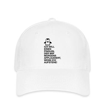 I want a penguin with applauding! (2015) - Flexfit Cap - white - Front