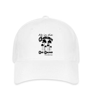 Ab in die Karibik Urlaub Geschenk - Flexfit Cap - Weiß - Vorne