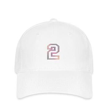 Zahl Allstars Alphabet 2 - Flexfit Cap - Weiß - Vorne