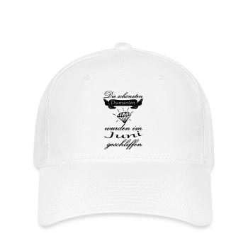 Juni Diamanten Geburtstag Geschenk Spruch - Flexfit Cap - Weiß - Vorne