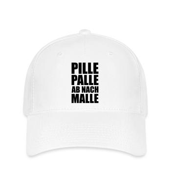 Pille Palle Malle - Flexfit Cap - Weiß - Vorne