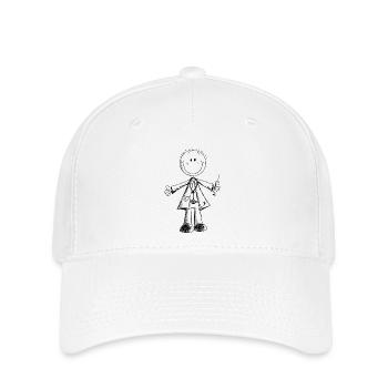 Funny Doctor Stick Figure - Medicine - Comic - Flexfit Cap - white - Front