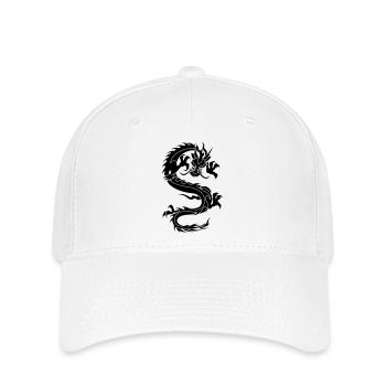 chinese dragon tribal - Flexfit Cap - white - Front
