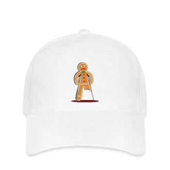 Blessé Lebkuchenann (rouge) - Casquette Flexfit - blanc - Devant