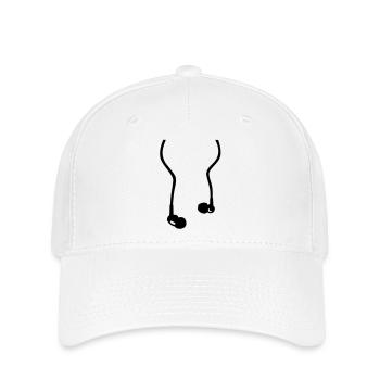 Headphones - Flexfit Cap - white - Front