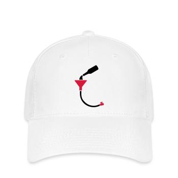 Beer Bong - Flexfit Cap - white - Front