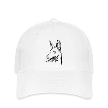 Podenco head - Flexfit Cap - white - Front