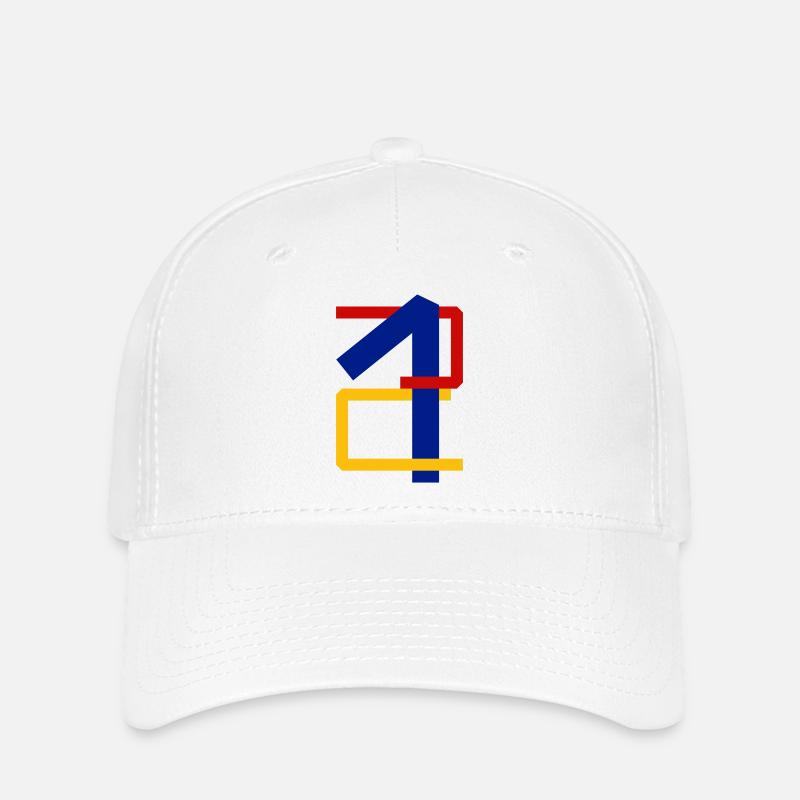 Zwölf kantig - Flexfit Cap - Weiß