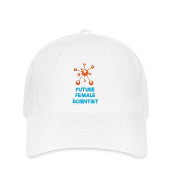 Zukünftige Wissenschaftlerin - Flexfit Cap - Weiß - Vorne