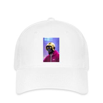 Cooler Affe - Flexfit Cap - Weiß - Vorne